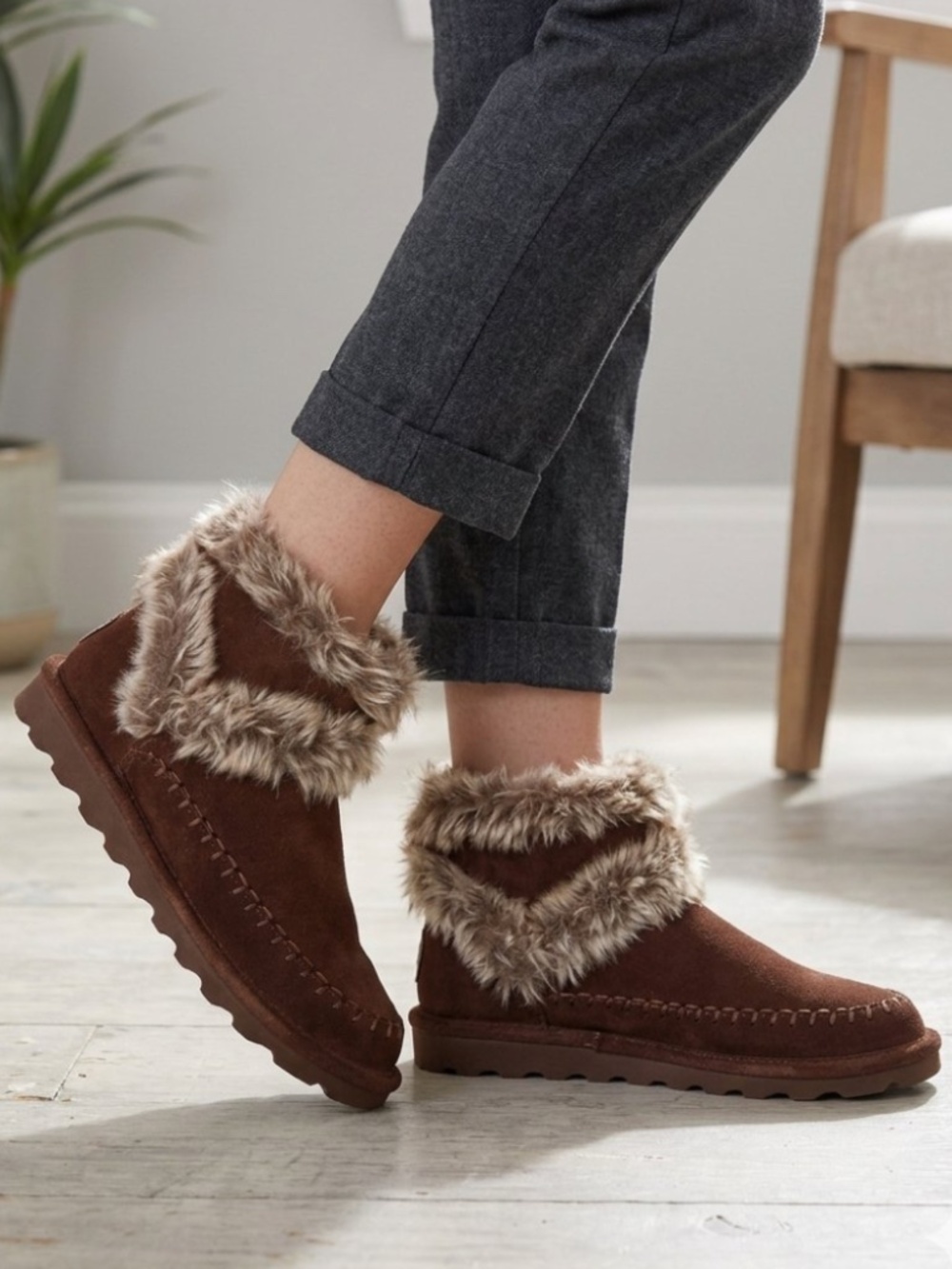 RARE - Bearpaw Genuine Suede Booties